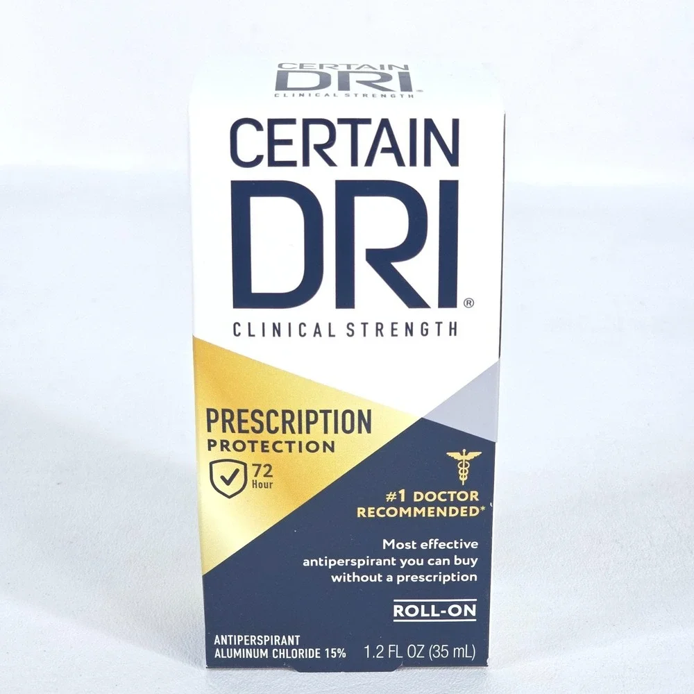 3 Pk Certain‎ Dri Clinical Strength Roll On Antiperspirant 1.2oz Hyperhidrosis